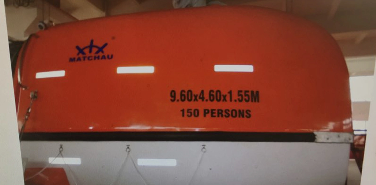 Un proyecto que utiliza el bote salvavidas parcialmente cerrado de 9,6 m de longitud 150 personas de Matchau